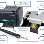 Station ERSA i-CON TRACE – version 230V (Kit complet : Station i-CON TRACE + Support de fer + Fer à souder i-TOOL TRACE + Panne à souder 1.6mm)