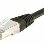 Cordon patch – RJ45 – CAT 6A – S/FTP (double blindage) – LSOH SNG – Noir – 7,5M x1PCS