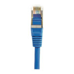 Cordon patch – RJ45 – CAT 6A – S/FTP (double blindage) – Bleu – 15M x1PCS