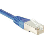 Cordon patch – RJ45 – CAT 6A – S/FTP (double blindage) – Bleu – 15M x1PCS