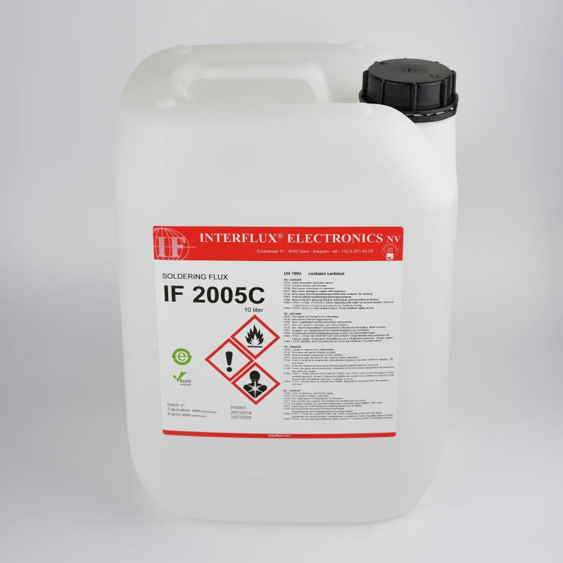 FLUX IF 2005C – BASE ALCOOL – SANS NETTOYAGE – SANS HALOGÈNES – INTERFLUX