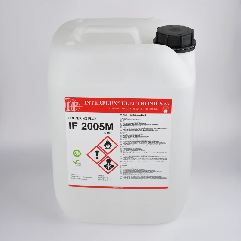 FLUX IF 2005M – BASE ALCOOL – SANS NETTOYAGE – SANS HALOGÈNES – INTERFLUX