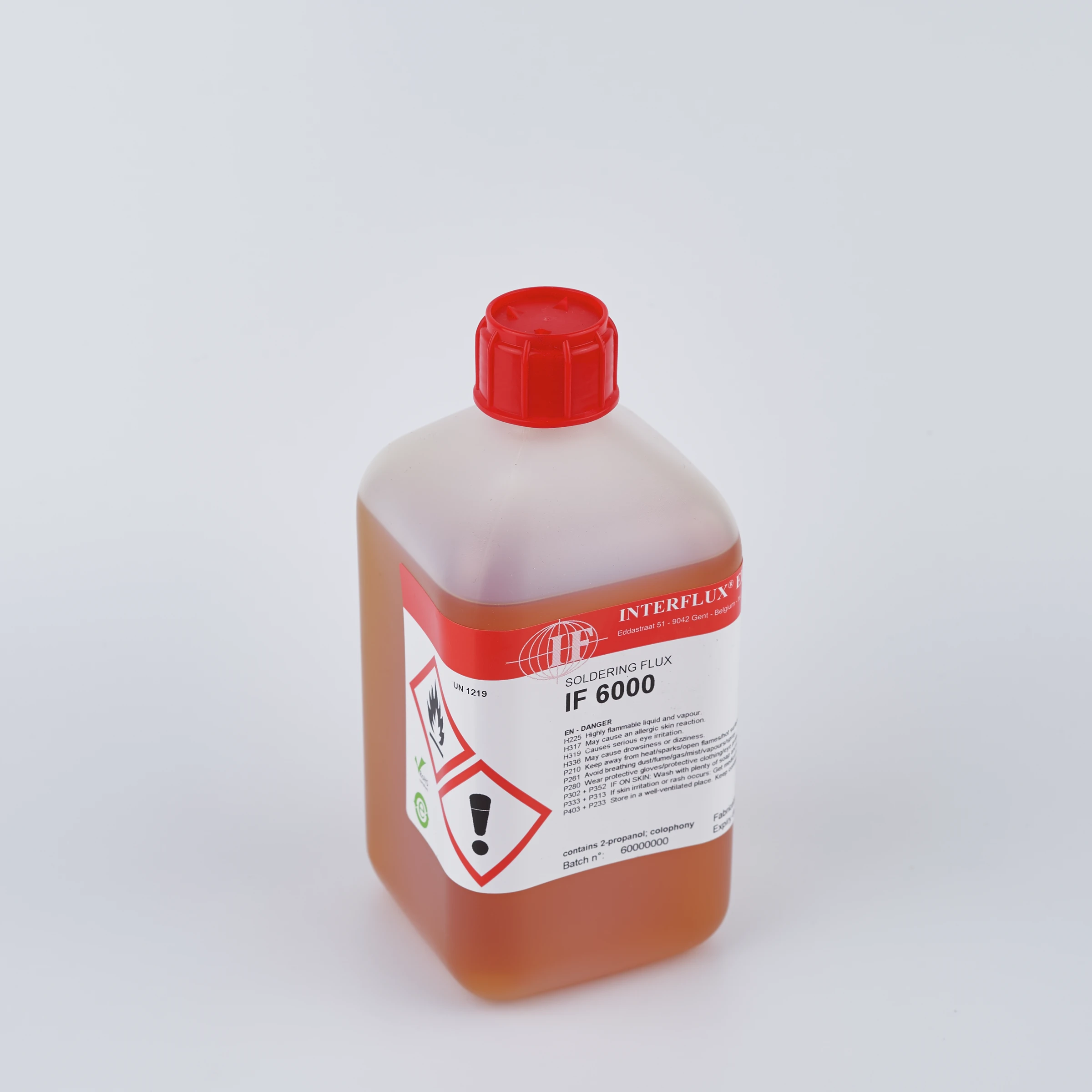 FLUX IF 6000 – BASE COLOPHANE – SANS NETTOYAGE – SANS HALOGÈNES – INTERFLUX