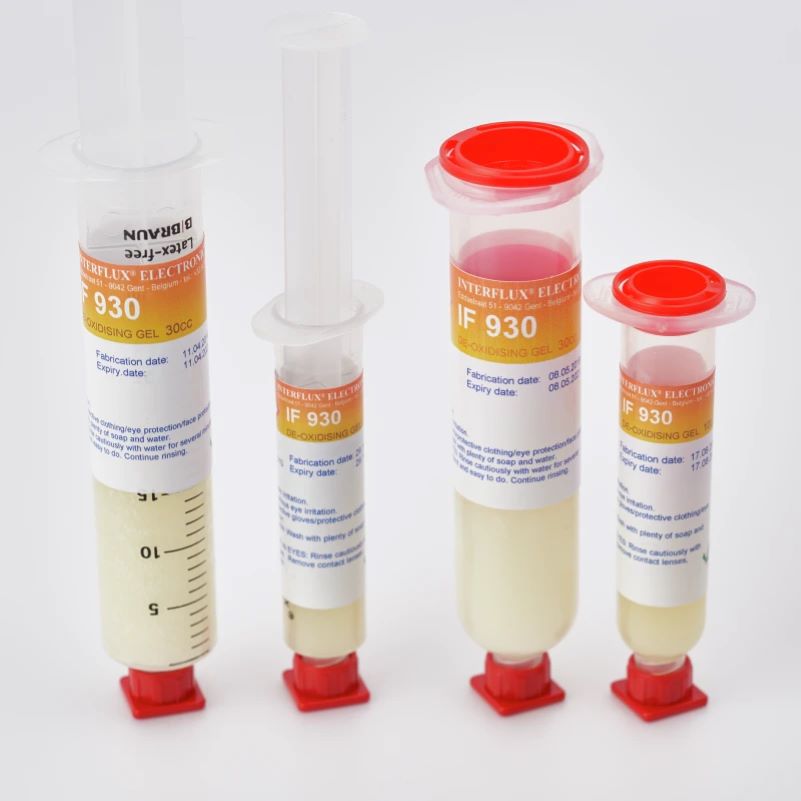 IF930 – FLUX EN GEL DE DESOXYDATION – SERINGUE DE 10CC SANS LE POUSSOIR X6UNIT – INTERFLUX