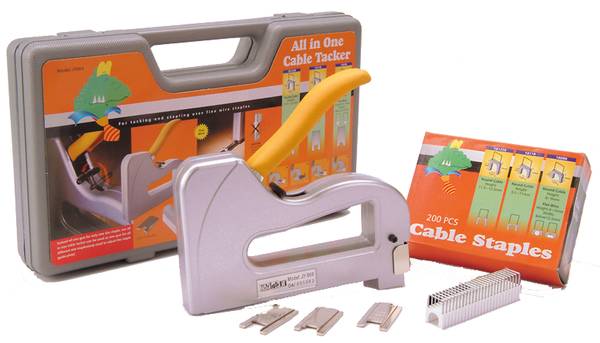 Coffret agrafeuse spécial câble