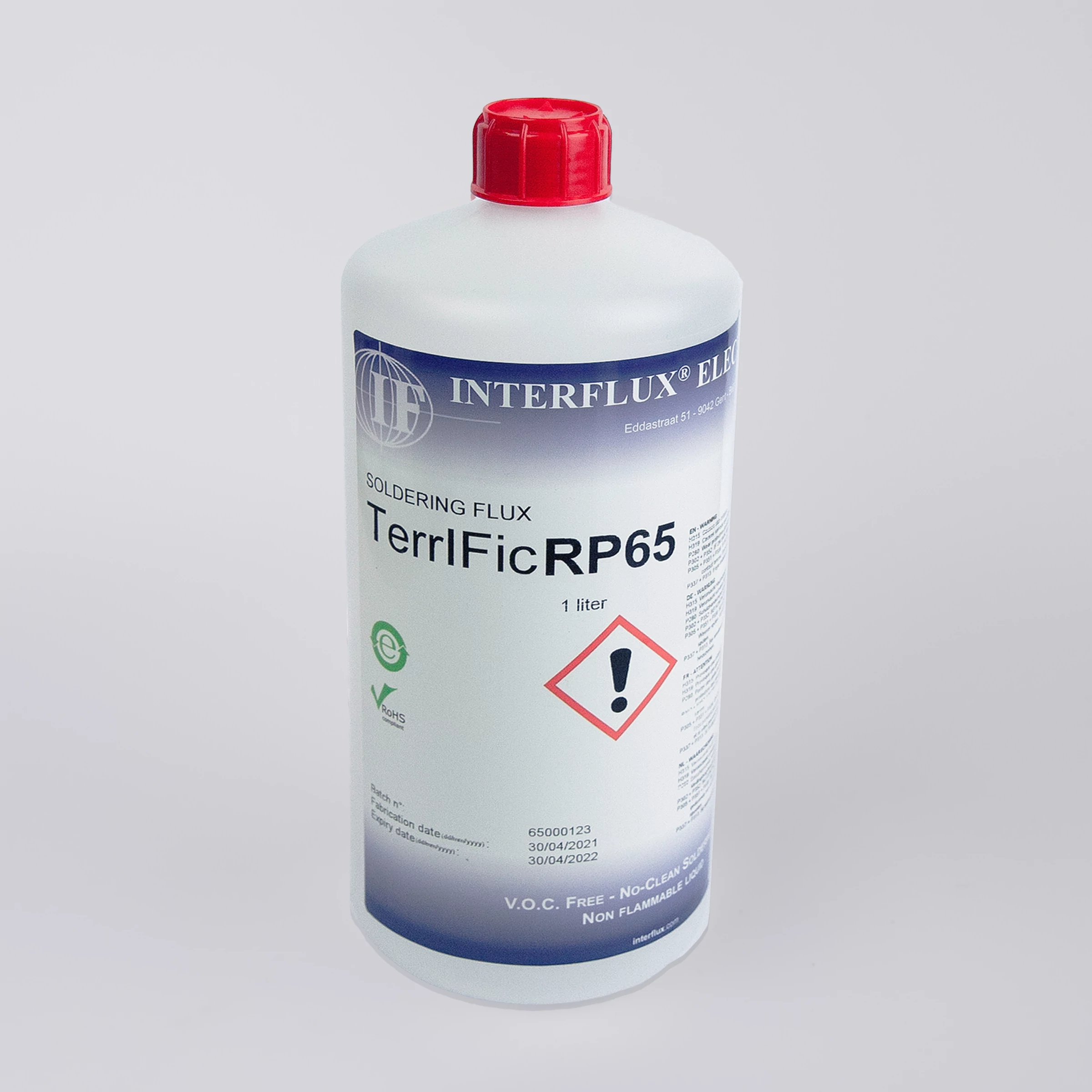 FLUX TERRIFIC RP65 – BASE EAU – SANS NETTOYAGE – SANS HALOGÈNES – INTERFLUX