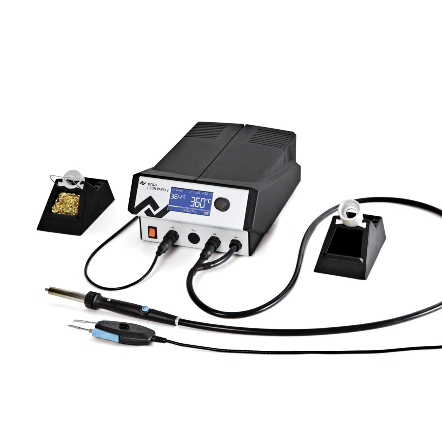 Station de soudage et dessoudage ERSA i-CON VARIO 2 – avec i-TOOL AIR S + CHIP TOOL VARIO 0ICV2000AC