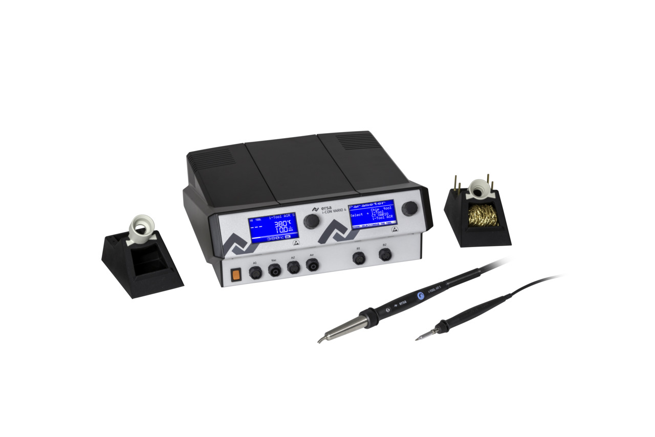 Station de soudage et dessoudage ERSA i-CON VARIO 4 – avec i-TOOL AIR S et i-TOOL 0ICV4000AI